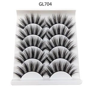 5 pairs faux mink eyelashes